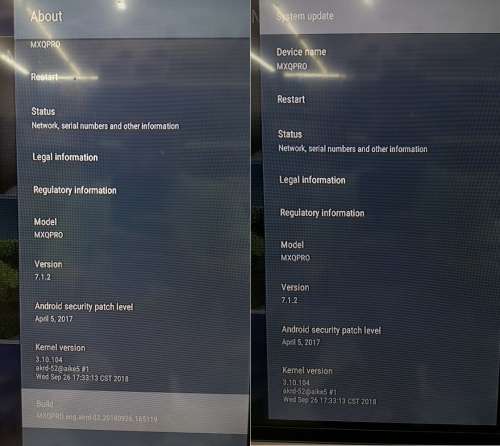 Android TV Box - MXQ-4K Pro TV Box - MXQ-4K Pro 7.1.2 Android 2GB RAM 16GB ROM TV Box