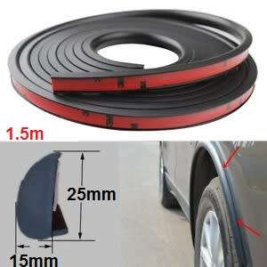 Fender Protector - Rubber Fender Guard - Black Double Fender Guard