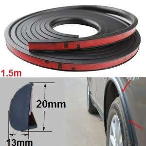 Fender Protector - Rubber Fender Guard - Black 4 piece Fender Guard