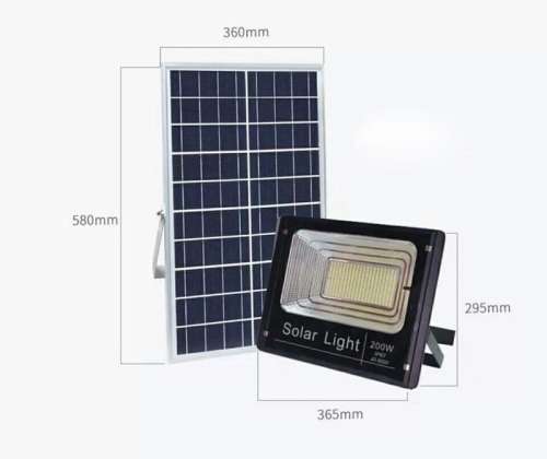 200W Solar Light - LED 200W Solar Floodlight - Solar Light 200W