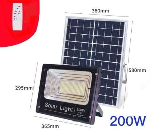 200W Solar Light - LED 200W Solar Floodlight - Solar Light 200W
