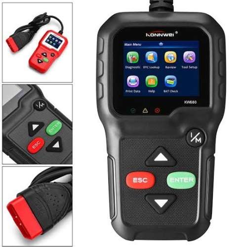 Diagnostic Scanner - Konnwei OBD2/EOBD Scanner - Konnwei KW680 OBD2 Scanner with updateable Software