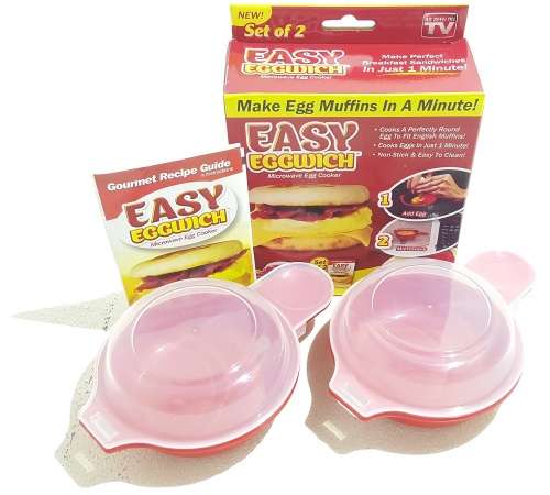 Easy Eggwich - Microwave Easy Egg Cooker - 1 Minute Microwave Egg Cooker