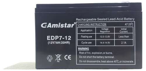 7AH Solar Battery - Deep Cycle 12V 7AH Sealed Lead-Acid Solar Battery
