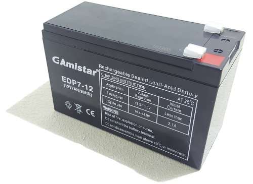 7AH Solar Battery - Deep Cycle 12V 7AH Sealed Lead-Acid Solar Battery