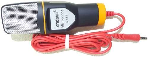 Microphone - Condenser Microphone With Tripod Stand - 3.5mm Jack PC/Mobile Condenser Microphone