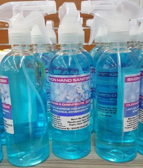 500 milliliter Liquid Hand Sanitizer - Hand Sanitizer 500ml with 70% Alcohol Certfication available
