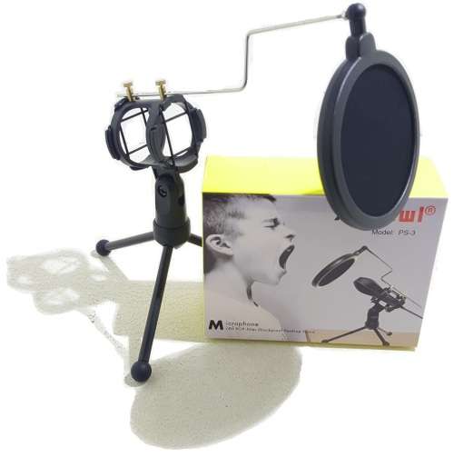 Microphone Stand - Mini Microphone Tripod Stand - Condenser Microphone Stand