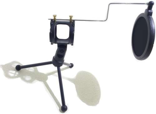 Microphone Stand - Mini Microphone Tripod Stand - Condenser Microphone Stand