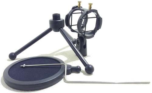 Microphone Stand - Mini Microphone Tripod Stand - Condenser Microphone Stand