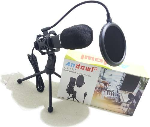 Microphone - Condenser Microphone With Tripod Stand - USB connector Condenser Microphone