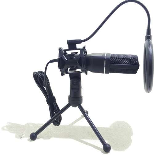 Microphone - Condenser Microphone With Tripod Stand - USB connector Condenser Microphone