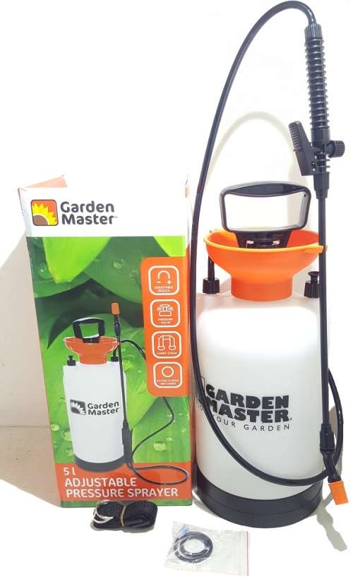 Pressure Sprayer - 5 Liter Pressure Spray Canister - 5L Pressure Spray Bottle