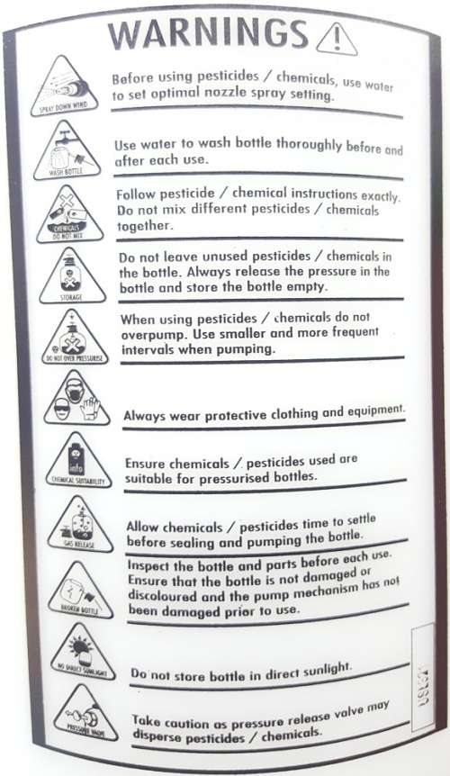 Pressure Sprayer - 5 Liter Pressure Spray Canister - 5L Pressure Spray Bottle