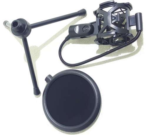 Microphone - Condenser Microphone With Tripod Stand - 3.5mm Jack PC/Mobile Condenser Microphone