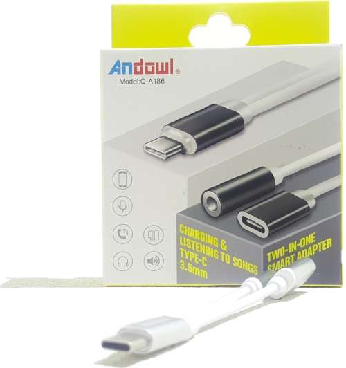 Type C Audio and Charge Adaptor - Huawei Audio and Charging Adaptor