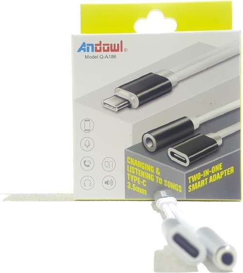 Type C Audio and Charge Adaptor - Huawei Audio and Charging Adaptor