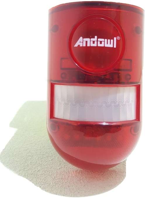 Solar Alarm Lamp - Solar Motion Sense Sound and Light Alarm