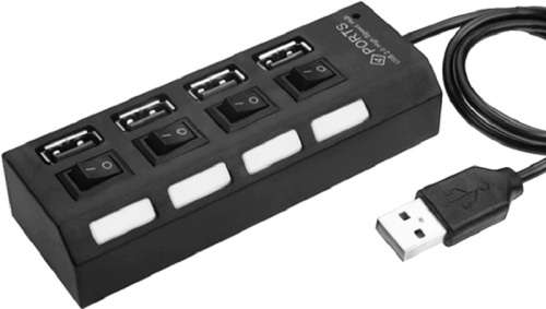 USB 2.0 Hub - 4 Port USB Hub - PC USB 2.0 Hub For windows and Mac OS