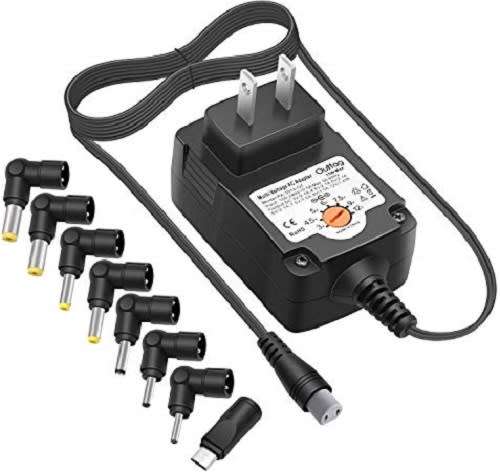 Power Plug - 45W Universal DC Power Plug - Power Adaptor - 6 Tip Universal Power Supply