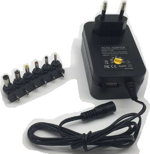 Power Plug - 45W Universal DC Power Plug - Power Adaptor - 6 Tip Universal Power Supply