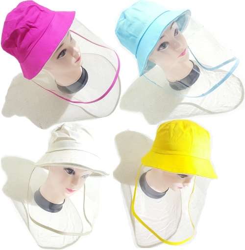 Cap - Hat - Unisex Face Shield Cap - Kids Face Shield Hat - Cap with Face Shield