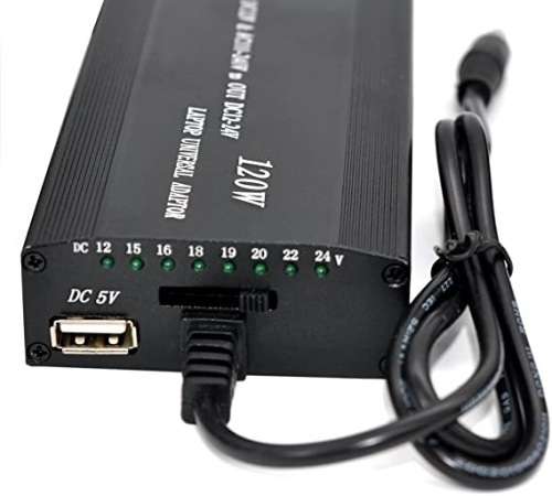 Power Plug - 120W Universal DC Laptop Power Plug - 9 Tip DC 15V-24V Universal Laptop Power Adaptor