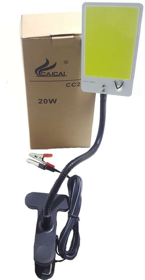 LED 12V Light - 20W 12V Battery Powered Light - Clip On 12V LED 20W Light