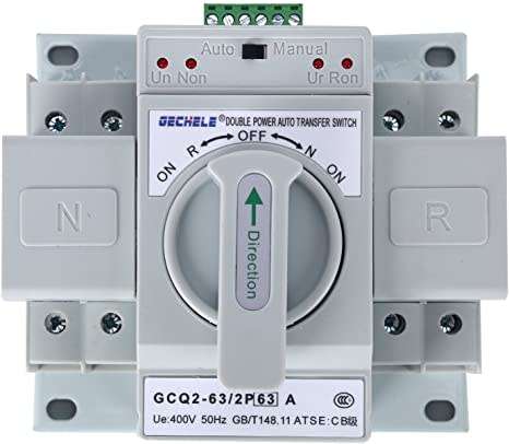 2P 63A MCB Type Double Powe sourc AutomaticTransfer Switch GCQ2-63/2P