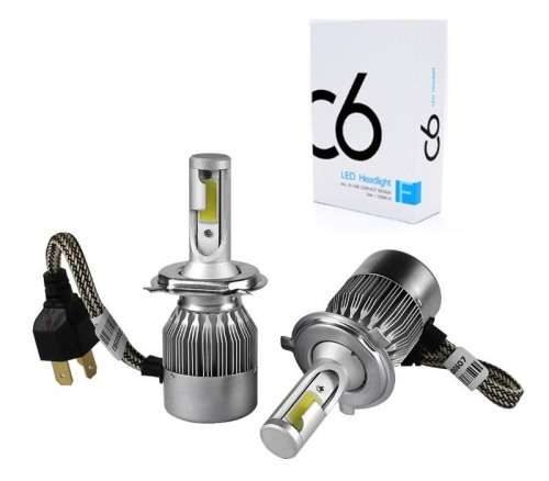 LED Headlight Kits - C6 H4 36W 3pin LED HeadLight Kits - H4 3pin 12V LED Headlights