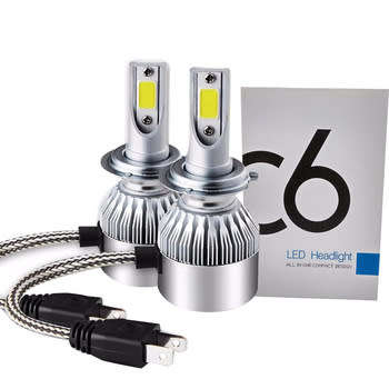 LED Headlight Kits - C6 H7 36W 2pin LED HeadLight Kits - H7 2pin 12V LED Headlights