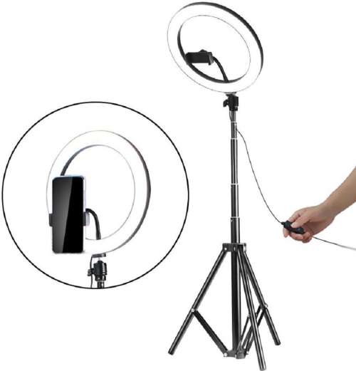 10" LED Ring Light With Tripod Stand - 10 inch Photography / Video LED Ring with 3 Light Colors