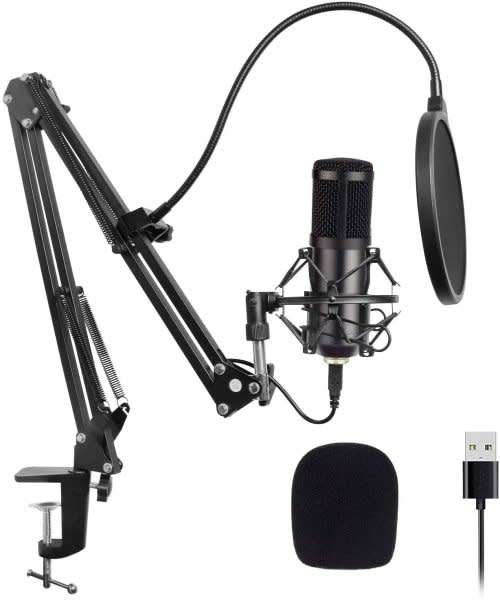 Microphone Stand - Ntech C-Clamp Adjustable Desk Microphone Stand