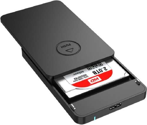 External HDD Case - 25 Inch HDD Enclosure - SATA HDDSSD External 25` Hard Drive Case