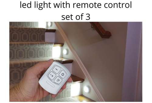 LED Light with Remote Control - Set of 3 5W COB LED Lights with remote control