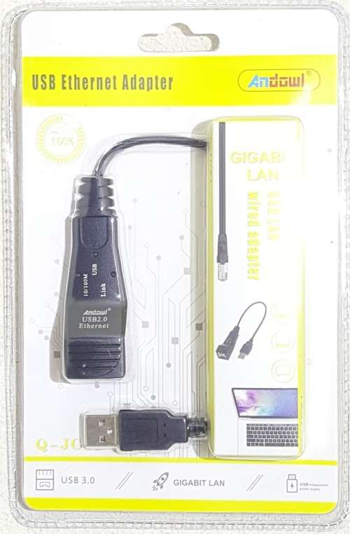USB Ethernet Adapter - USB to Ethernet Adapter for PC and Laptop - Q-JC81 USB 2.0 Internet Adapter
