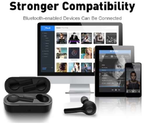Bluetooth Earphones - Earbud Bluetooth Headsets - TWS08 Rechargeable Wireless Headsets