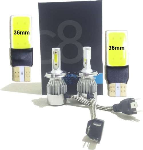 LED Headlight Special!!! C8 H4 3pin LED Headlight Kit + Free T10 LED Light Special!!!!