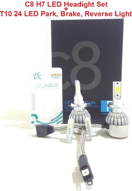 LED Headlight Special!!! C8 H7 2pin LED Headlight Kit + Free T10 LED Light Special!!!!