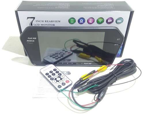 7` RearView Monitor - Bluetooth Media player Monitor - 7` Bluetooth LCD Rearview Monitor