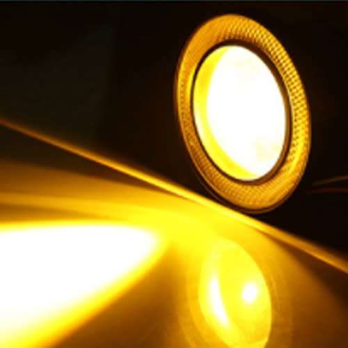 Fog Lights - LED Angel Eye Fog Light - White Fog + Yellow Angel Right LED Fog Light