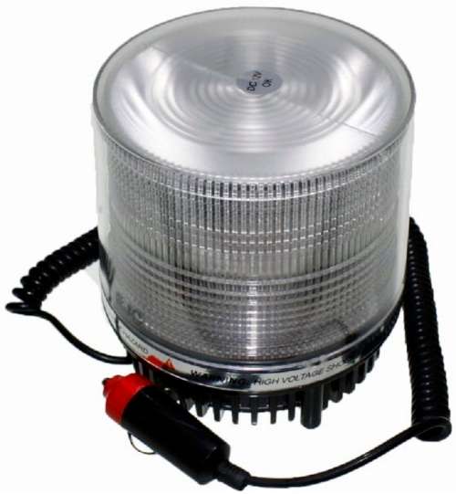 Security Light - Strobe warning Light - White or Amber Magnetic 12V Security Strobe Warning Light