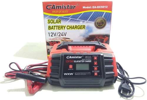 Battery Charger - 12V/24V 50A Battery Charger - Solar and Car Battery Charger
