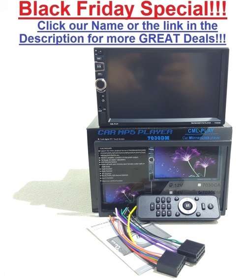 Black Friday Special!!! 7" Double Din Touch screen Car Radio BT/USB/SD/AUX/MP3 Media player