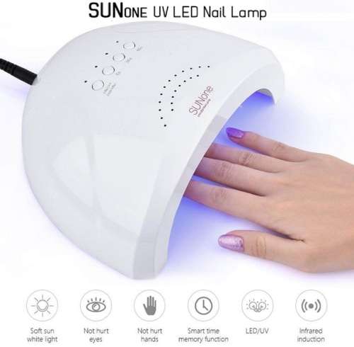 Nail Lamp - 48W UV LED Nail Lamp - 2-In-1 48W LED UV Nail Curing Lamp - UV/LED Nail Lamp