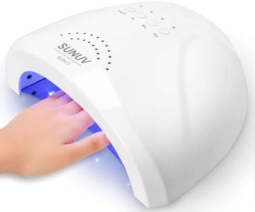 Nail Lamp - 48W UV LED Nail Lamp - 2-In-1 48W LED UV Nail Curing Lamp - UV/LED Nail Lamp