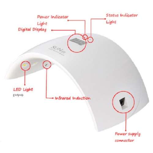 Nail Lamp - 24W UV LED Nail Lamp - 24W LED UV Nail Curing Lamp - UV/LED Nail Lamp