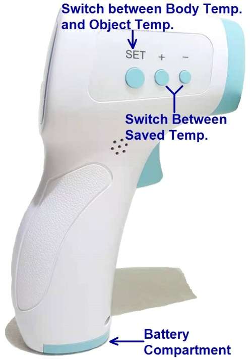 Infrared Thermometer - Dual Measuring IR Thermometer - BZ-R6 IR Body and Object Thermometer