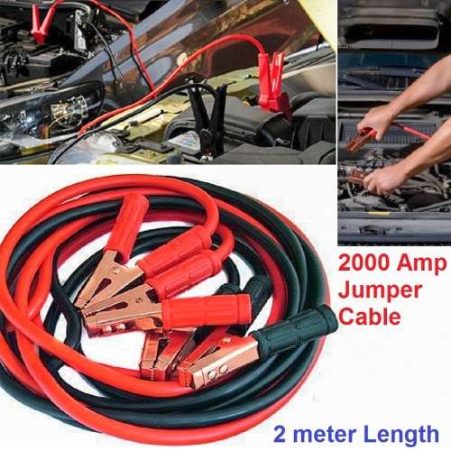 Jumper Cables - 2000Amp Booster Cables - 2000 Amp 2m long Jumper Cables