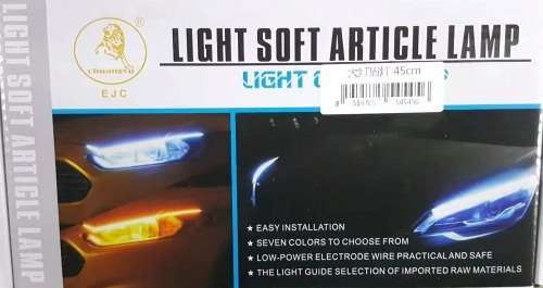 Headlight Strip - 45cm DRL LED Light - 2-in-1 Daytime Running Light Strip(Light Soft Article Lamp)